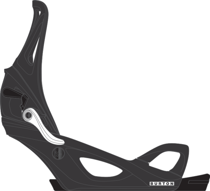 Burton Kids' Step On Smalls Re:Flex Snowboard Bindings Black Burton Burton Kids' Step On Smalls Re:Flex Snowboard Bindings Black Burton