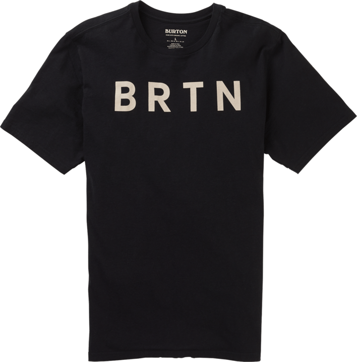 Burton Unisex BRTN Short Sleeve T-Shirt Black Burton