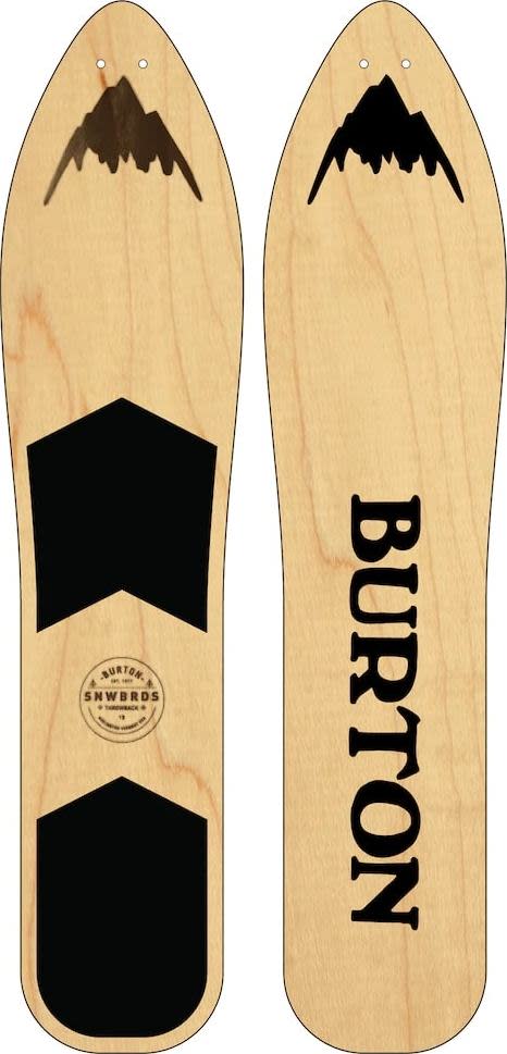 Burton The Throwback Snowboard Wood/Black Burton Burton The Throwback Snowboard Wood/Black Burton