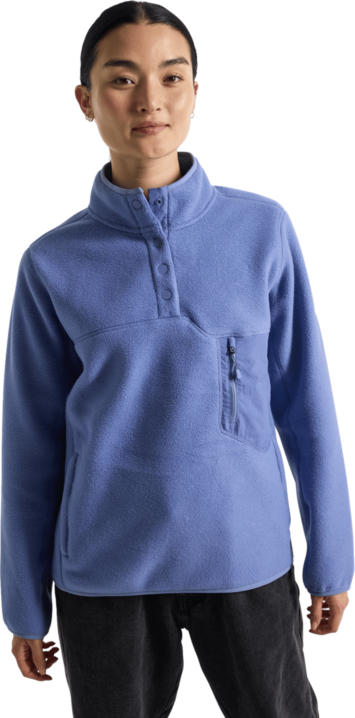 Women's Cinder Fleece Pullover Slate Blue Burton