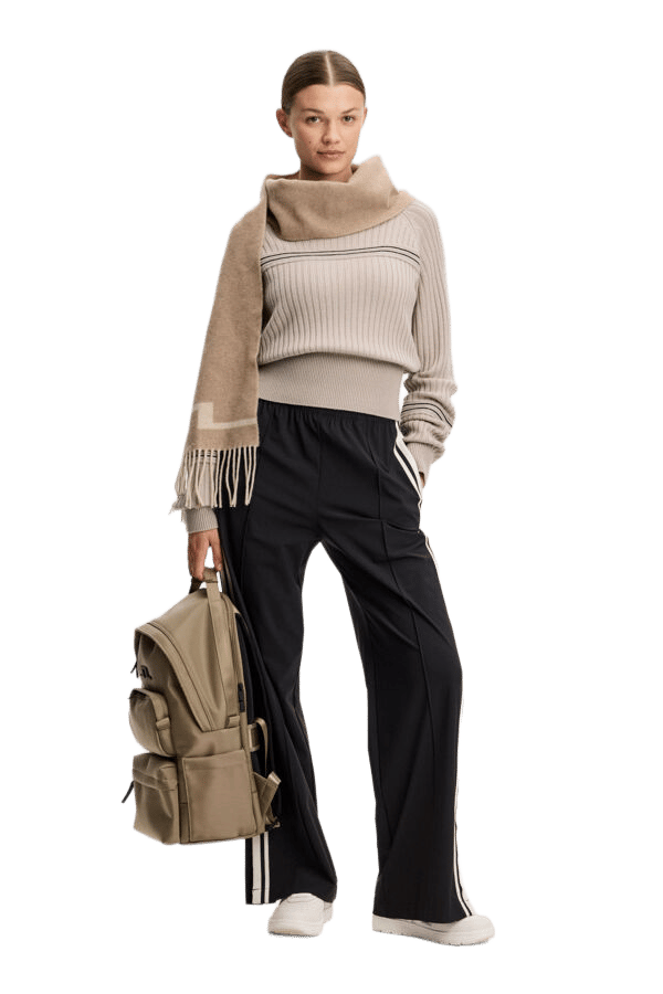 J.Lindeberg Women´s Hilda Knitted Rib Hoodie Moonbeam J.Lindeberg