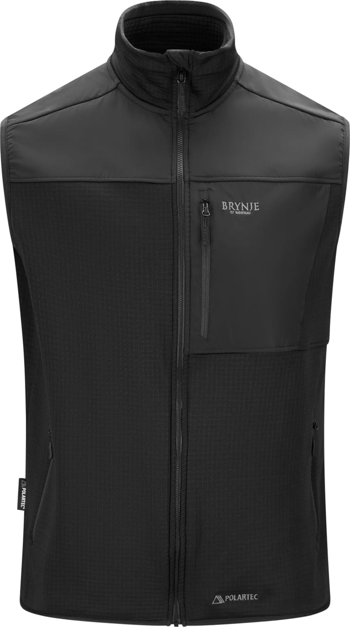 Brynje Unisex Polar Fleece Vest Black Brynje
