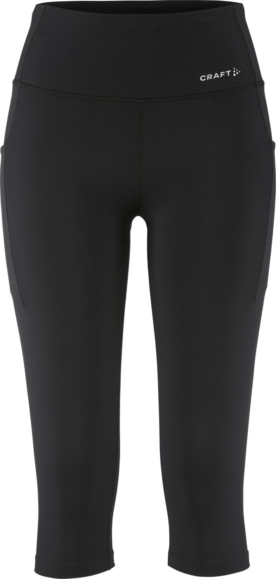 Craft Women's Essence Capri 3 Black Treningsbukser S