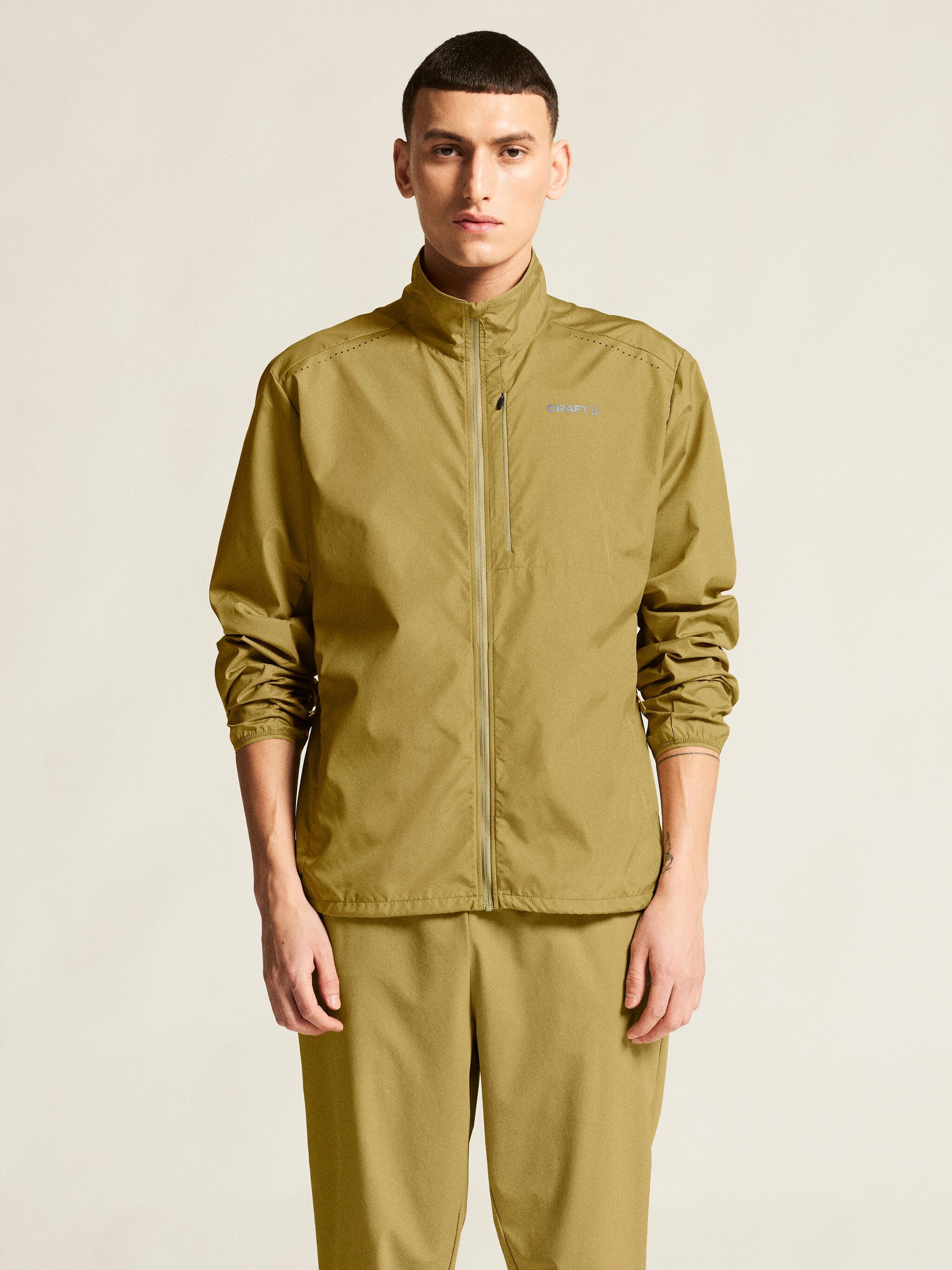 Craft Men's Essence Wind Jacket 2 Khaki