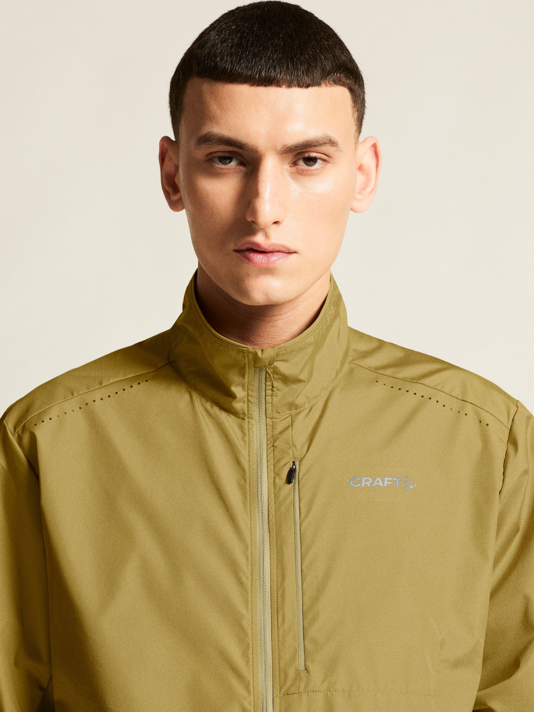Craft Men's Essence Wind Jacket 2 Khaki
