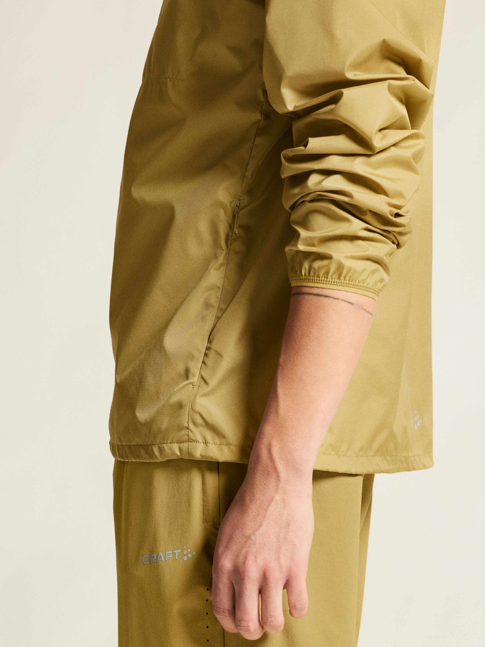 Craft Men's Essence Wind Jacket 2 Khaki