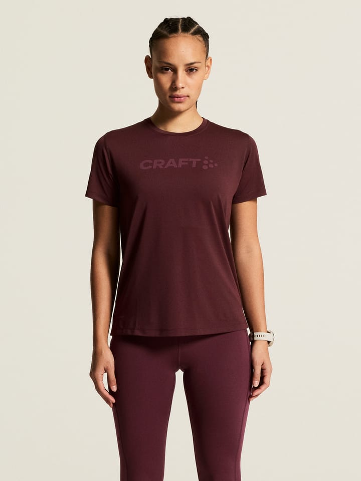 Craft Women's Essence Logo Tee 2 Dk Fig Craft