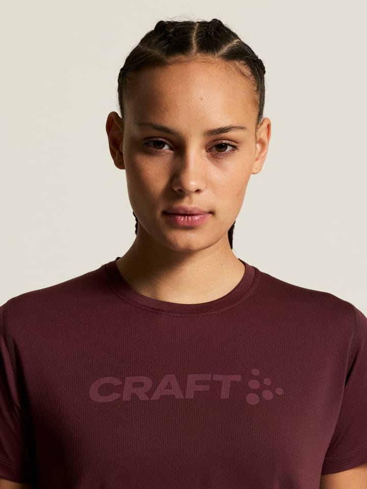 Craft Women's Essence Logo Tee 2 Dk Fig Craft