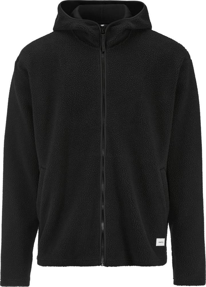 Craft Men's Join Pile Fleece Full Zip Hood Black Craft