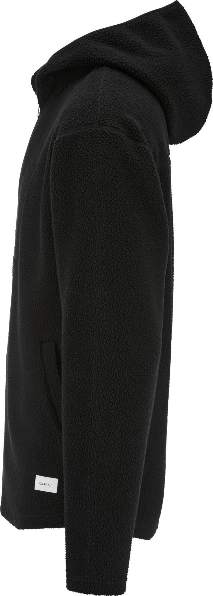Craft Men's Join Pile Fleece Full Zip Hood Black Craft
