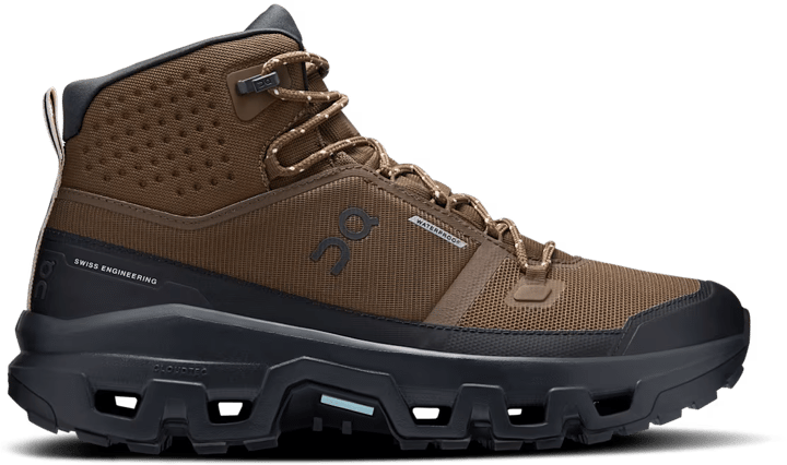 On Men's Cloudrock Mid Waterproof Earth/Black On
