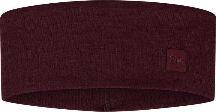Buff Merino Wide Headband Solid Garnet Buff