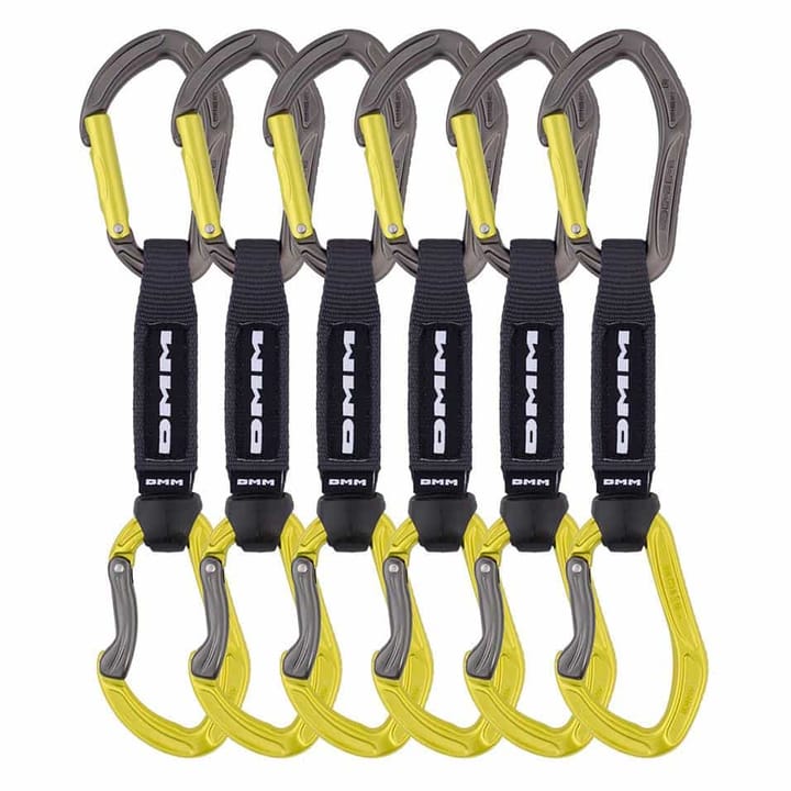 DMM Alpha Sport Qd 6 Pack Titanium/Lime DMM DMM Alpha Sport Qd 6 Pack Titanium/Lime DMM