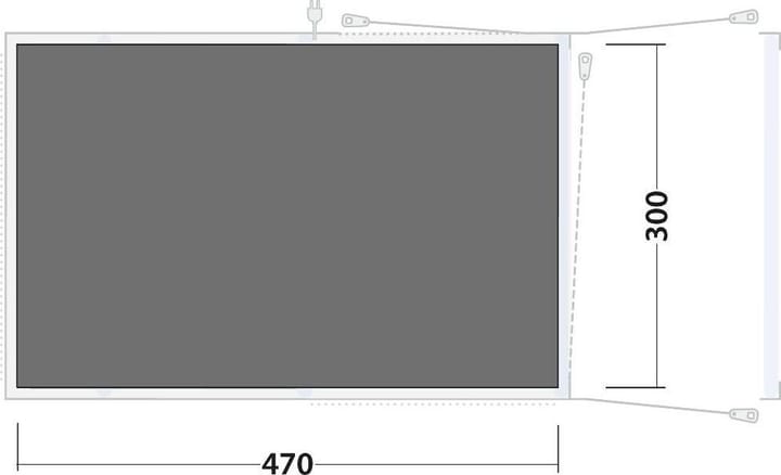 Outwell Footprint Iowa / Boston 5 Air Black & Grey Outwell