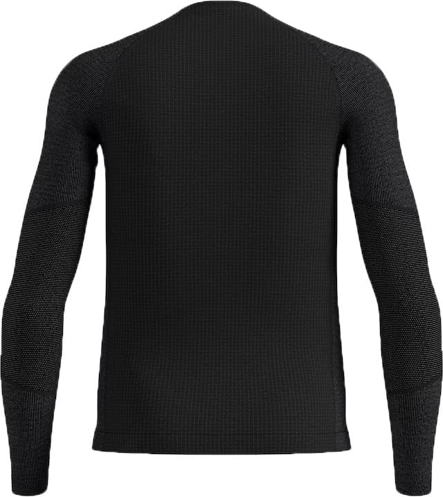 Odlo Men's Odlo Seamless Performance Wool Base Layer Top Crew Neck Longsleeve Black Odlo