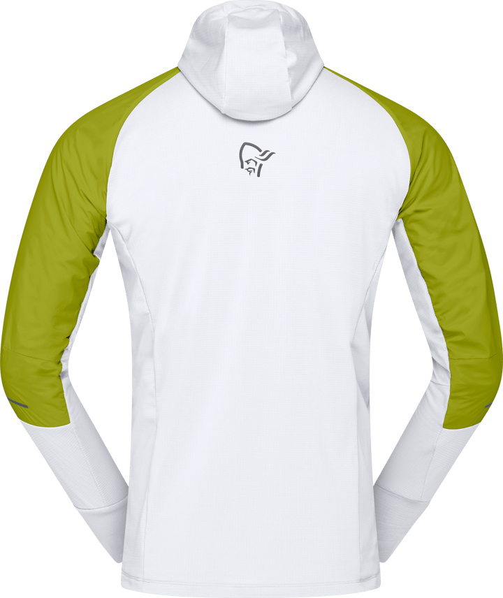 Norrøna Men's Senja Alpha90 Zip Hood Golden Lime/snow White Norrøna