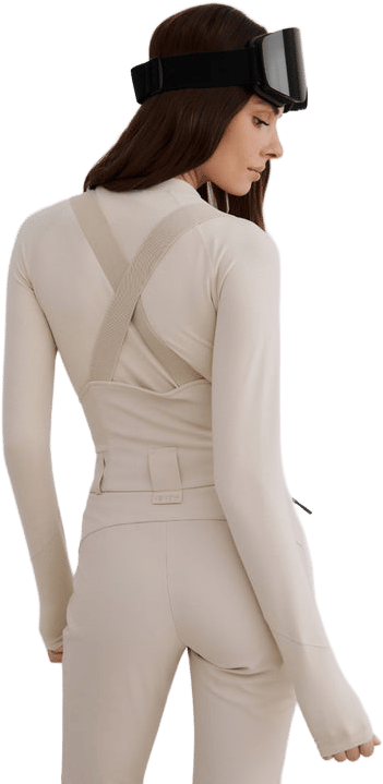 Aim'n Women's Stretch Thermo Bib Pants Café Au Lait Aim'n Aim'n Women's Stretch Thermo Bib Pants Café Au Lait Aim'n