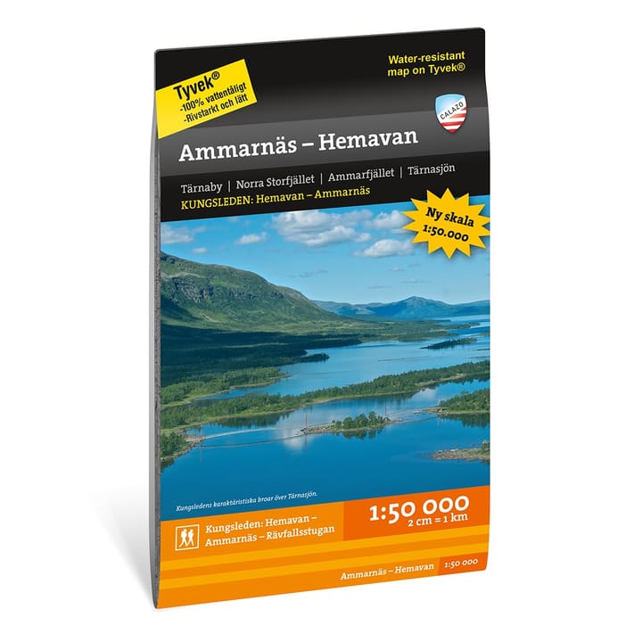 Calazo förlag Ammarnäs - Hemavan 1:50.000 NoColour Calazo förlag