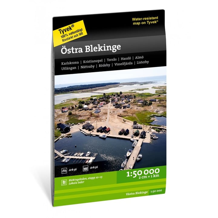 Calazo förlag Blekinge - Östra 1:50.000 NoColour Calazo förlag
