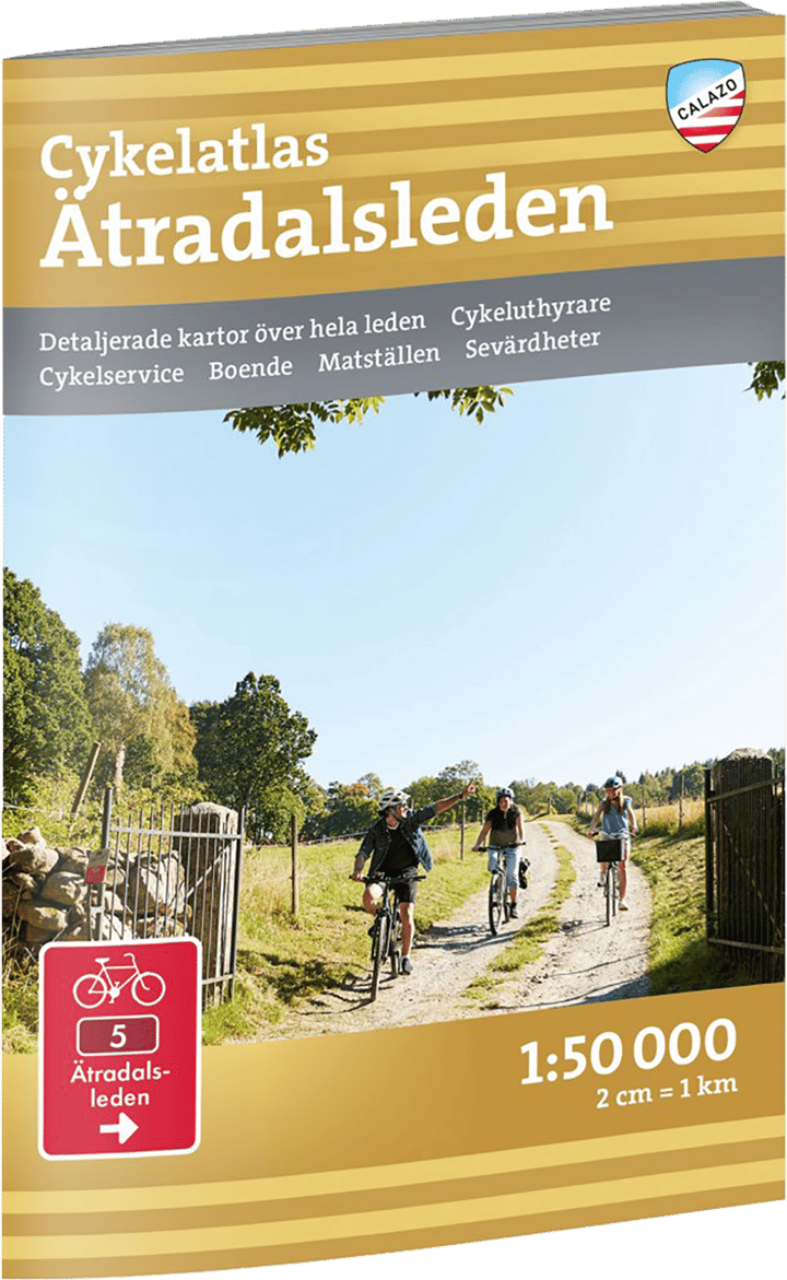 Calazo förlag Cykelatlas Ätradalsleden 1:50.000 NoColour Calazo förlag