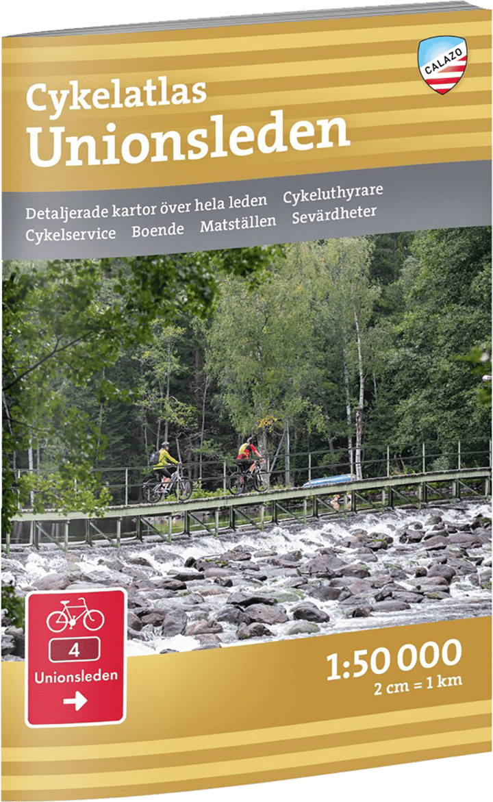 Calazo förlag Cykelatlas Unionsleden 1:50.000 NoColour Calazo förlag