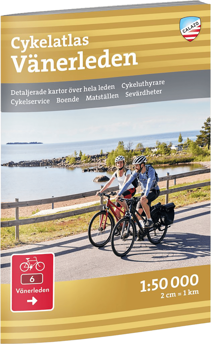 Calazo förlag Cykelatlas Vänerleden 1:50.000 NoColour Calazo förlag