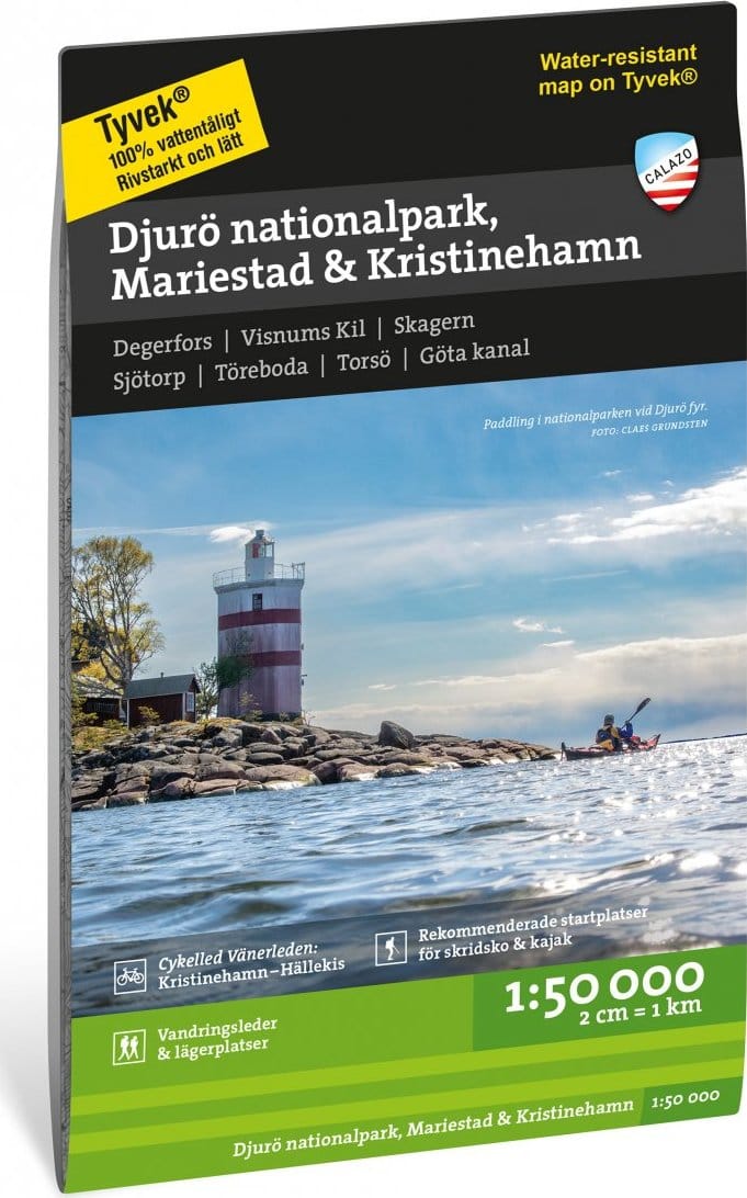 Calazo förlag Djurö Mariestad Kristinehamn 1:50.000 Nocolour Calazo förlag