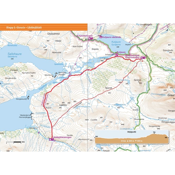 Calazo förlag Fjällvandra i Padjelanta och Sulitelma Nocolour Calazo förlag