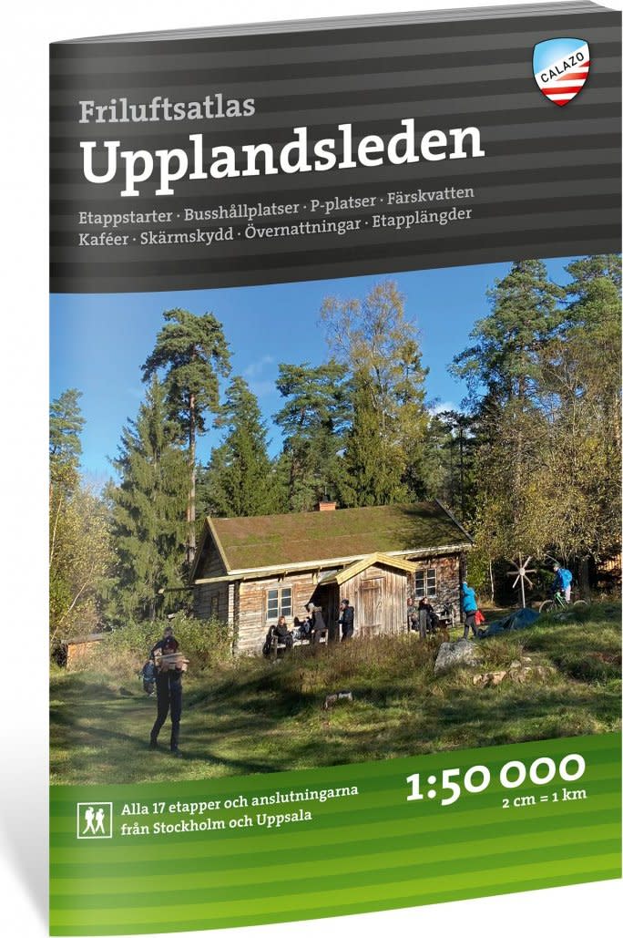 Calazo förlag Friluftsatlas Upplandsleden 1:50.000 NoColour Calazo förlag