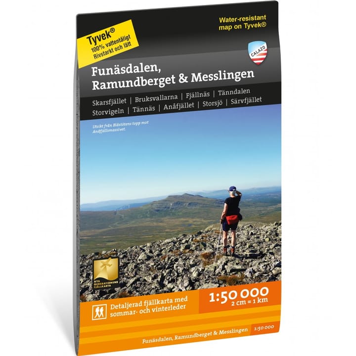 Calazo förlag Funäsdalen Ramundberget Messlingen 1:50.000 NoColour Calazo förlag