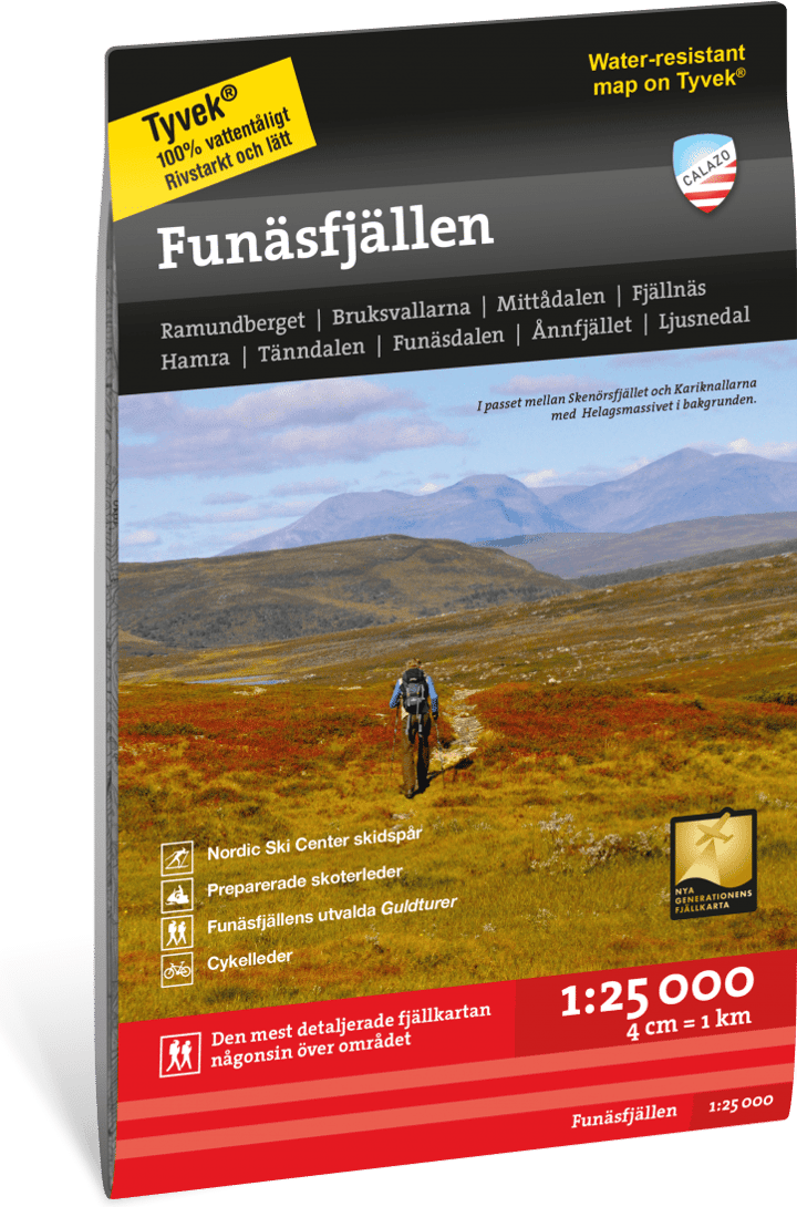 Funäsfjällen 1:25 000 NoColour Calazo förlag