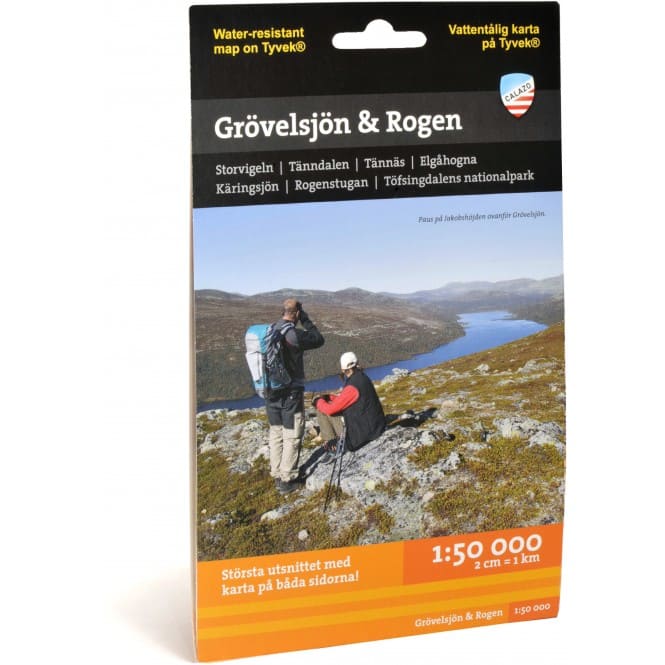 Calazo förlag Grövelsjön & Rogen 1:50.000 NoColour Calazo förlag