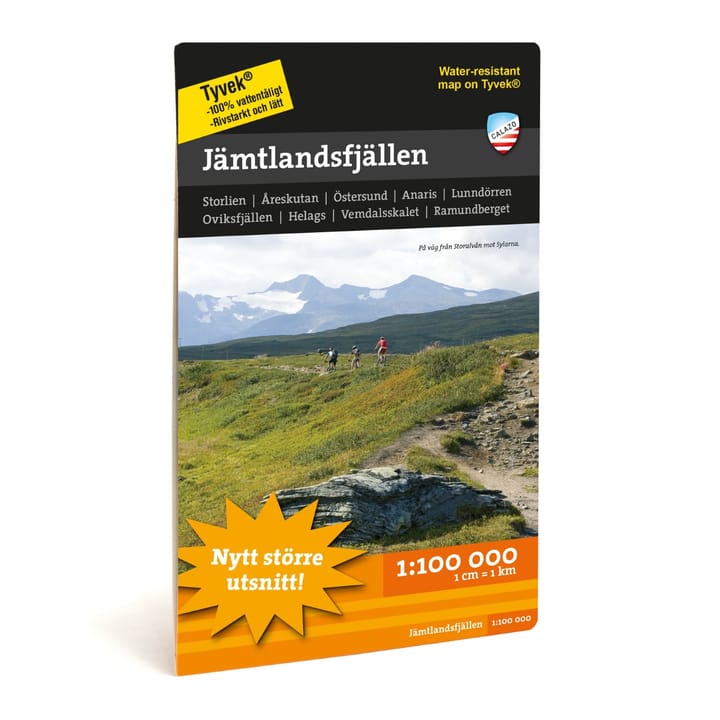 Jämtlandsfjällen 1:100.000 NoColour Calazo förlag