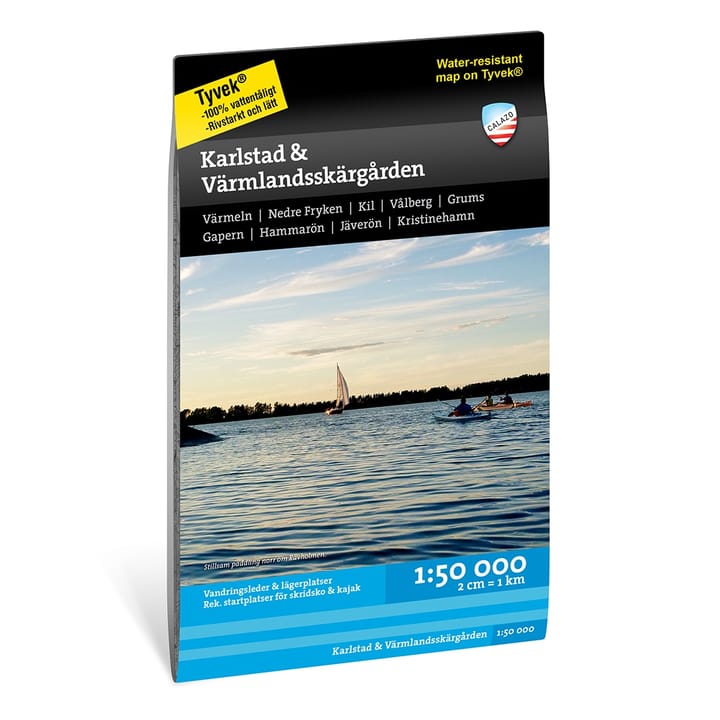 Calazo förlag Karlstad & Värmlandsskärgården 1:50.000 NoColour Calazo förlag