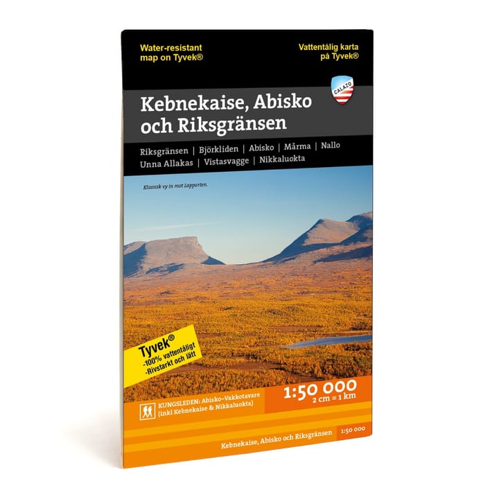 Calazo förlag Kebnekaise, Abisko & Riksgränsen 1:50.000 NoColour Calazo förlag