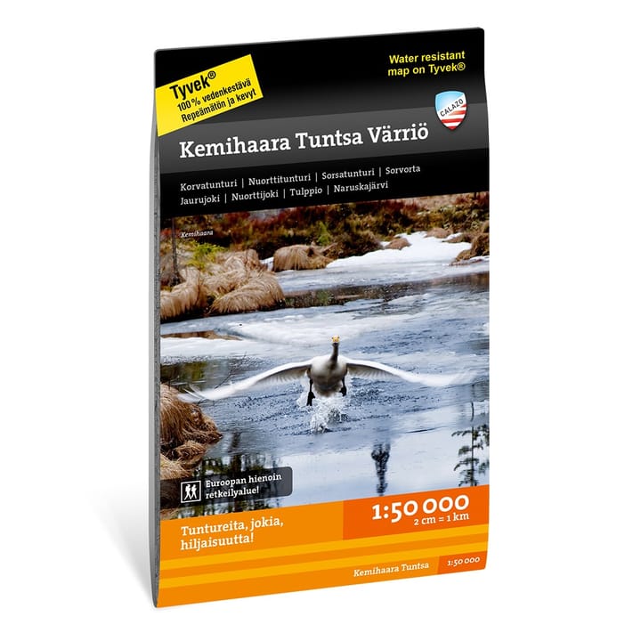 Calazo förlag Kemihaara Tuntsa Värriö 1:50.000 NoColour Calazo förlag