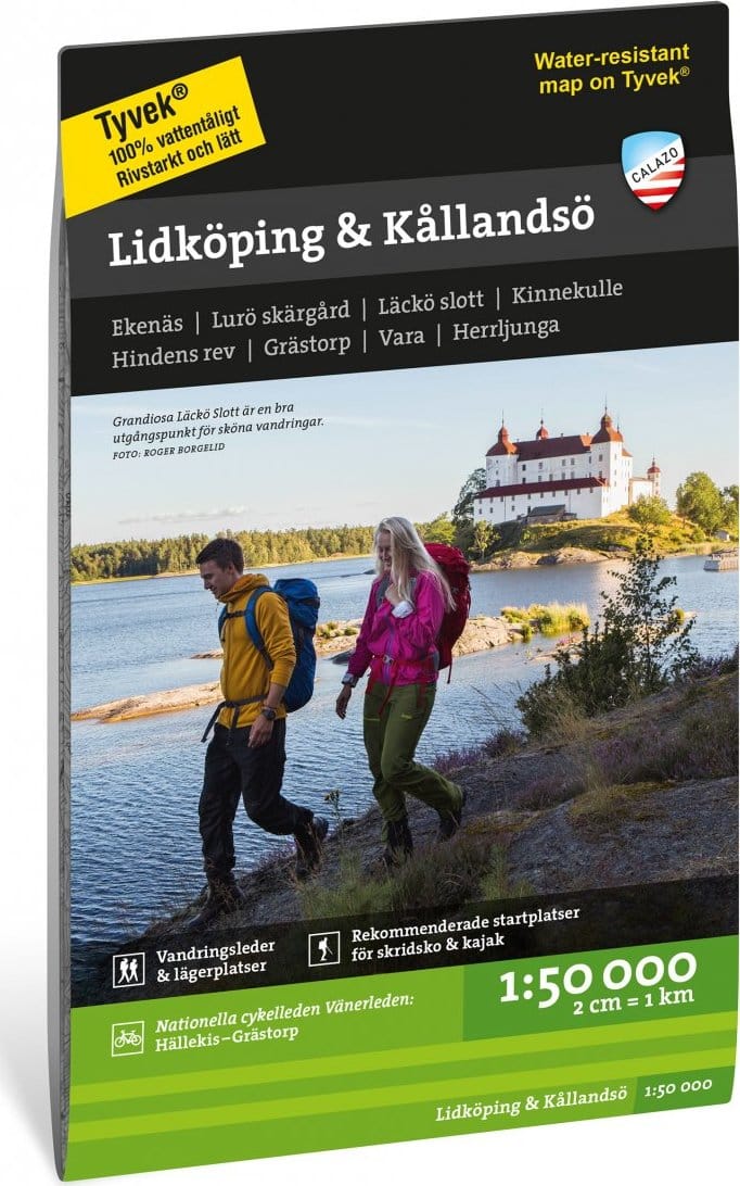 Calazo förlag Lidköping Kållandsö 1:50.000 Nocolour Calazo förlag