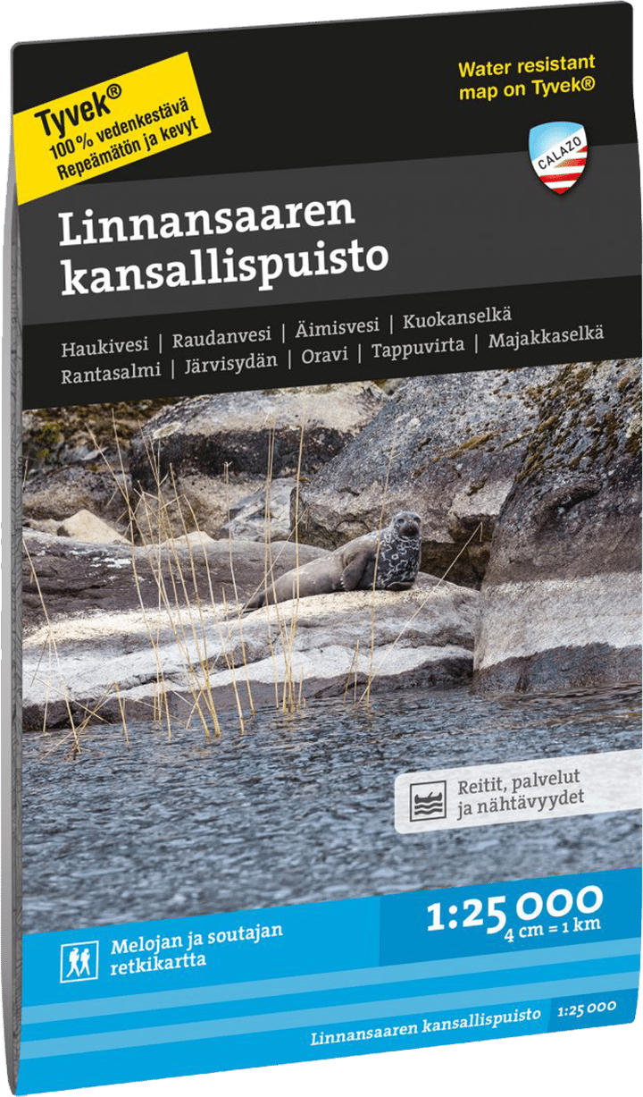 Calazo förlag Linnansaaren kansallispuisto 1:25 000 NoColour Calazo förlag