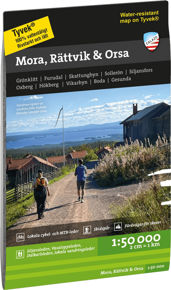 Calazo förlag Mora, Rättvik & Orsa 1:50 000 NoColour Calazo förlag