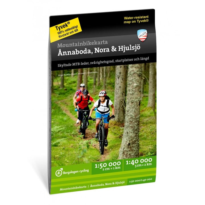 Mountainbikekarta: Ånnaboda, Nora & Hjulsjö NoColour Calazo förlag