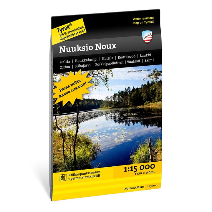 Calazo förlag Nuuksio Noux 1:15.000 NoColour Calazo förlag