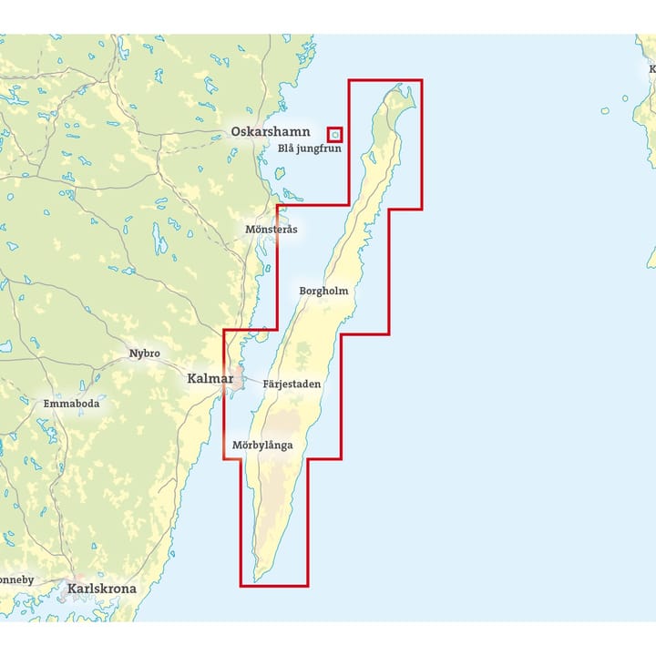 Calazo förlag Öland 1:50 000 Nocolour Calazo förlag