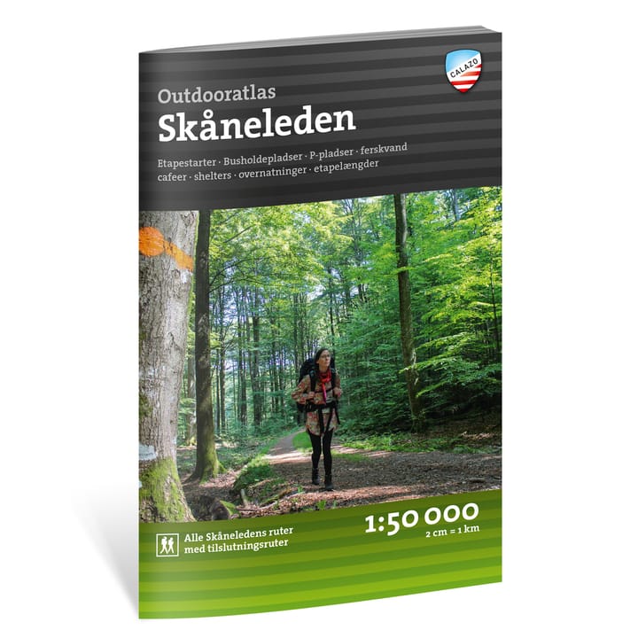 Calazo förlag Outdooratlas Skåneleden (Danska) Nocolour Calazo förlag