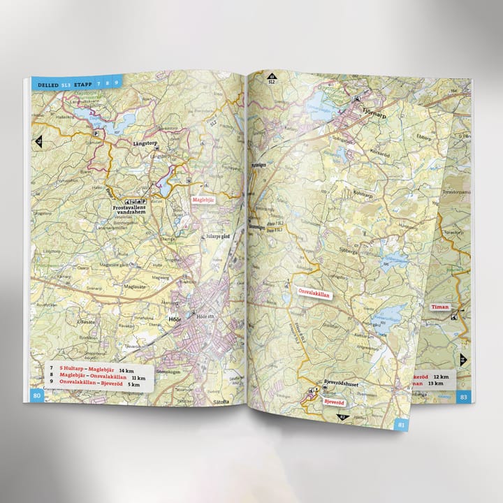 Calazo förlag Outdooratlas Skåneleden (Danska) Nocolour Calazo förlag