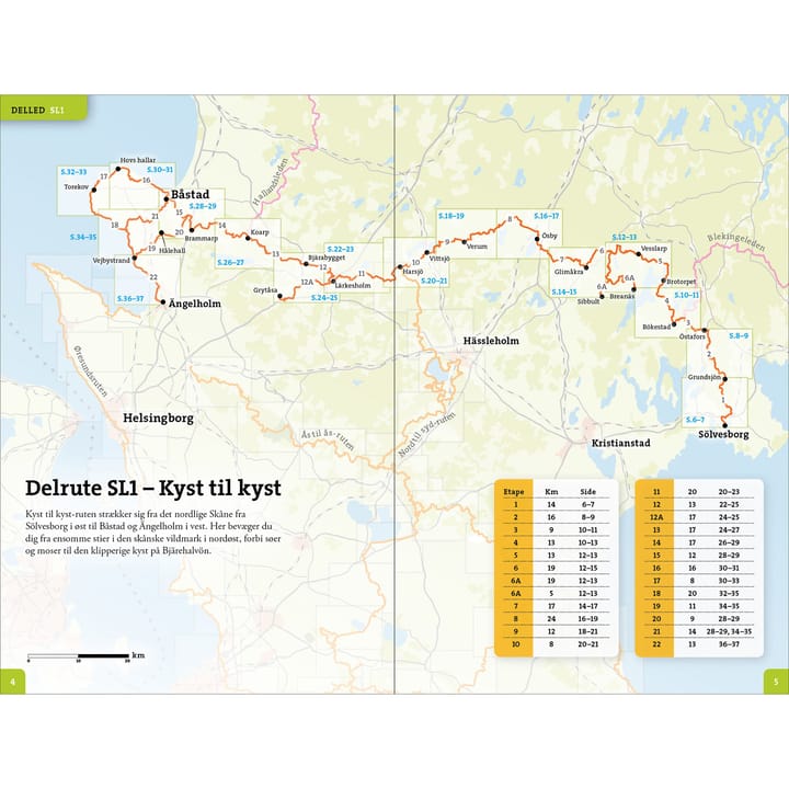 Calazo förlag Outdooratlas Skåneleden (Danska) Nocolour Calazo förlag