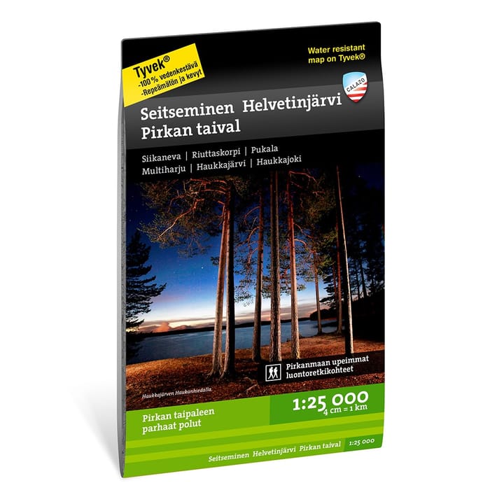 Calazo förlag Seitseminen Helvetinjärvi Pirkan taival 1:25.000 NoColour Calazo förlag