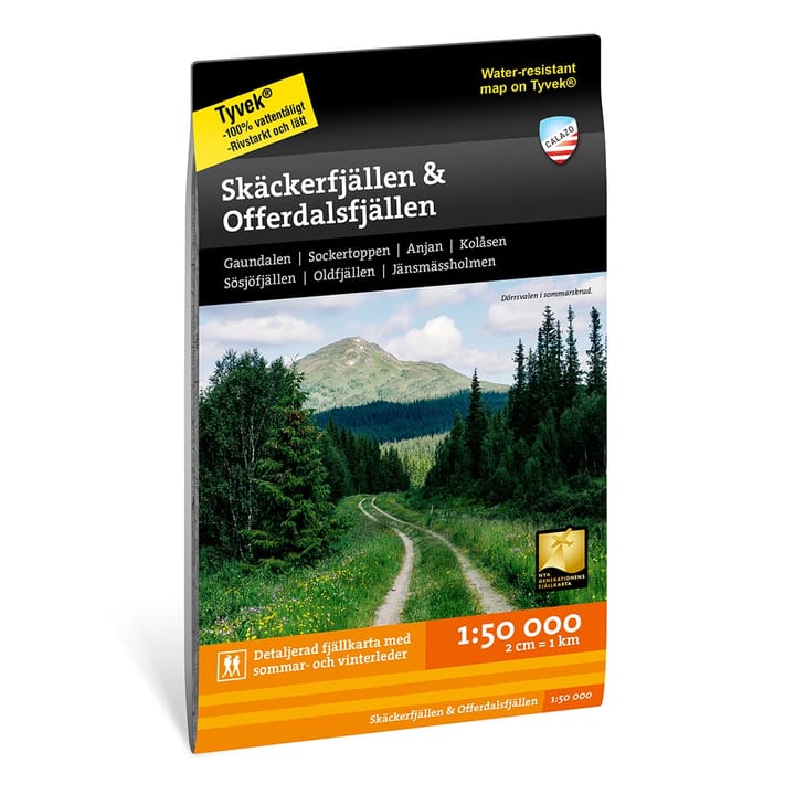 Calazo förlag Skäckerfjällen & Offerdalsfjällen 1:50.000 NoColour Calazo förlag