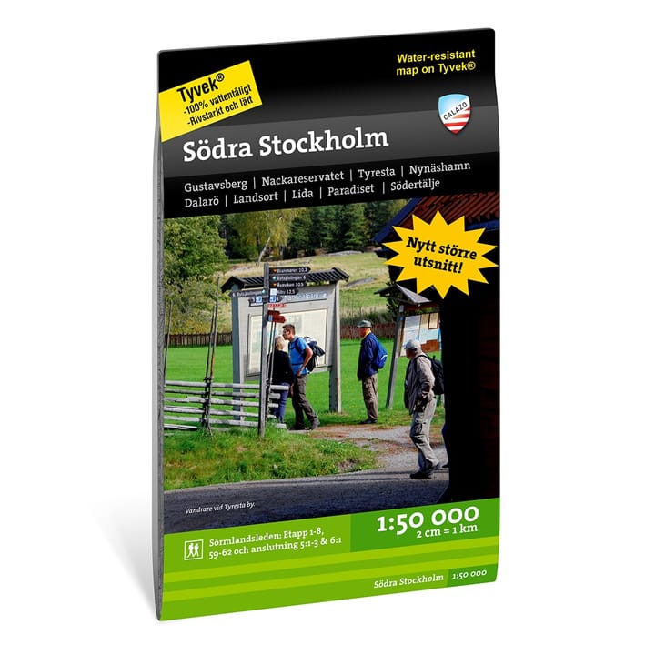 Calazo förlag Södra Stockholm 1:50 000 Nocolour Calazo förlag