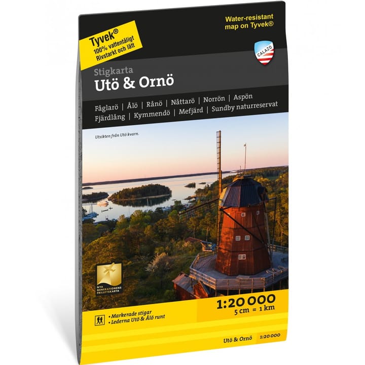 Calazo förlag Stigkarta Utö & Ornö 1:20 000 NoColour Calazo förlag
