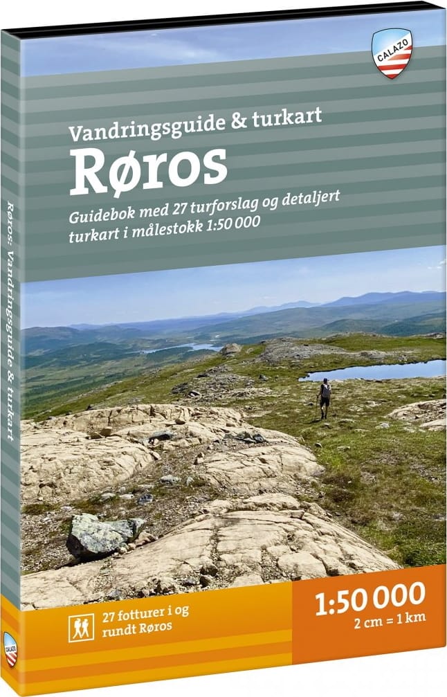 Calazo förlag Turguide Røros: miniguide & turkart 1:50 000 NoColour Calazo förlag
